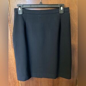 Oscar de la Renta Classic Black Wool Skirt, sz 10